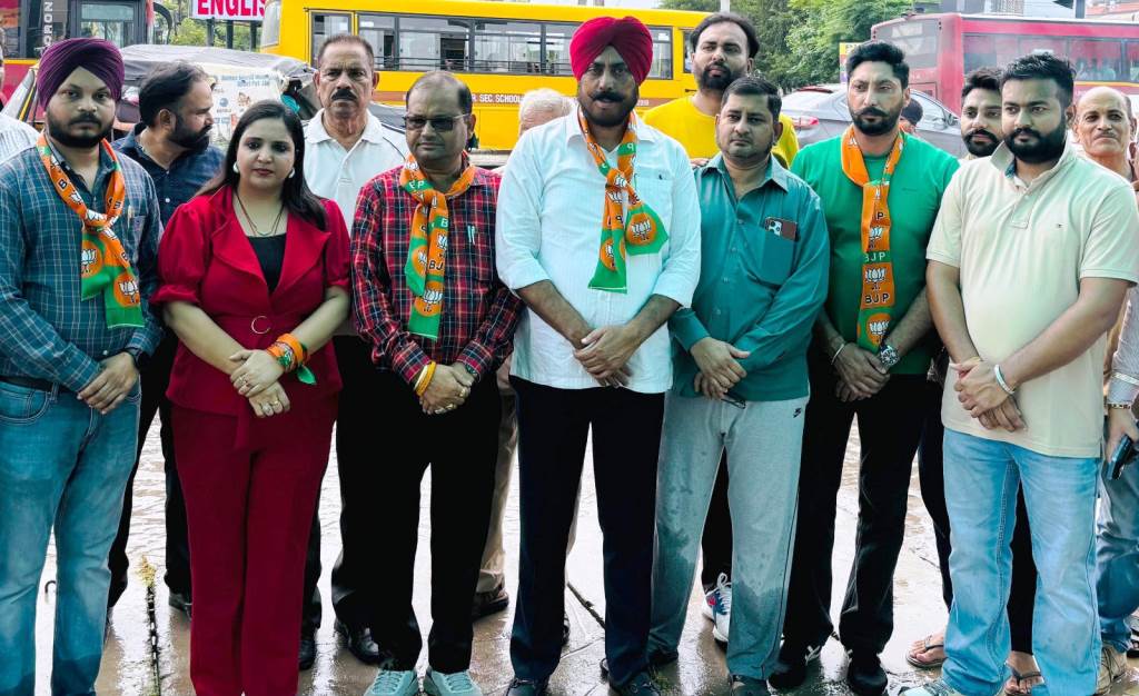The Bharatiya Janata Party organized a ceremony in Kharar dedicated to the national song Vande Mataram